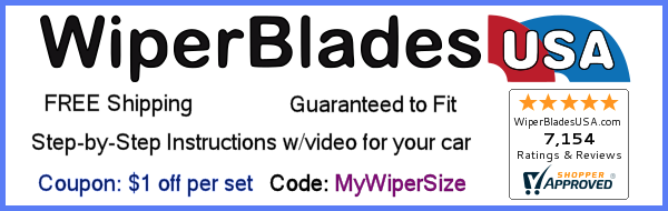 Wiper Blade Size Chart